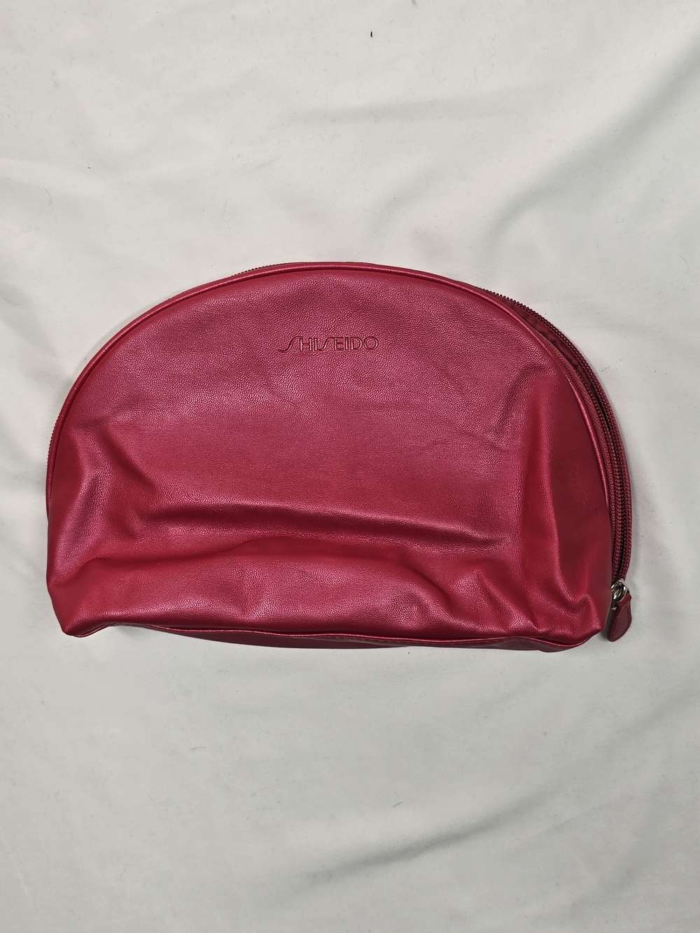 Shiseido Red Dome Cosmetic Makeup Pouch Travel Bag